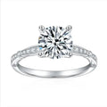Moissanite Wedding Ring Pass Diamond Test VVS Moissanite 18K Gold Rings Women 925 Silver 1.5ct Custom Moissanite Jewelry