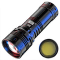 15000lm White Laser Zoomable Waterproof Power Bank Tail Cob Rechargeable Usb Led Tactical Torch Light Lantern Outdoor Flashlight
