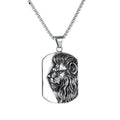 Summer New Product Fashion Lion Head Pendant Men's Stainless Steel Necklace Jewelry Accessories