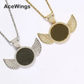 PP04  Brass Cubic Zircon Photo Pendants Necklace Men's Hip Hop Necklace BlingJewelry