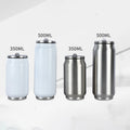 Stainless Steel Insulated 17 OZ Can Tumbler with Straw Lid Coffee Mug Can Shape Insulated for Cold and Hot Water Bottle