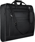 Custom Personalized 2 in 1 Black Travel Carry on Folding Suit Dress Canvas Garment Packaging Bag for Men with Pocket