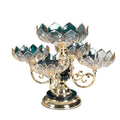 Crystal Fruit Tray European Light Luxury Style Plastic Crystal Multi-layer Rotating Fruit Tray Plate