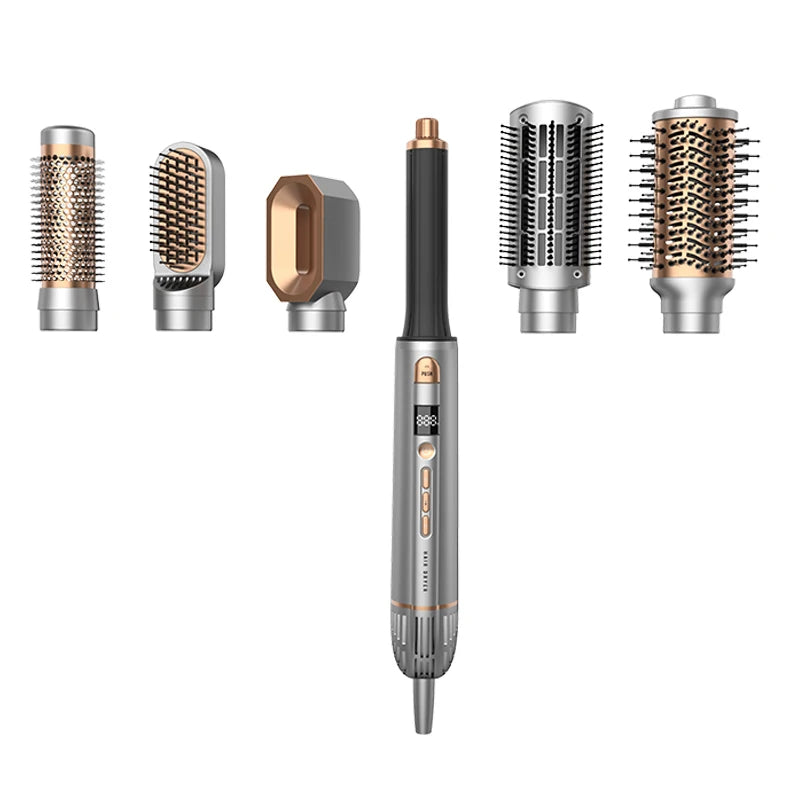 One Step Salon Negative Hair Styler Electric New 5 in 1  Enhanced Hair Dryer and Hot air Brush Set