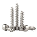 NINDEJIN Stainless Steel 304-HA GB Hex Socket Cap Self Tapping Screws M2 M2.6 M3 M3.5 M4 M5 M6 Wood Metric System Plain