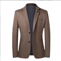 Woolen Herringbone Print Men's Casual Western blazer Jacket