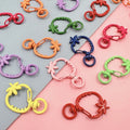 Wholesale Painted Colorful Strawberry KeyChain Lobster Dog Chain DIY Handmade Pendant Jewelry Chain Jewelry Accessories