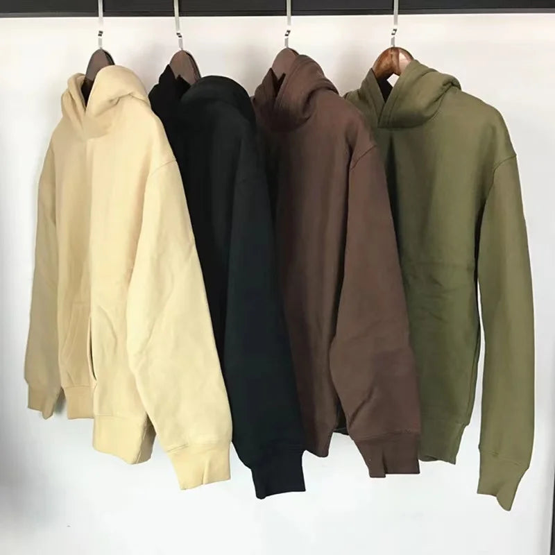 Wholesale Pullover Hoodies Printing Cotton Unisex Hoodies Plain Thick Oversized French Terry Hoodies