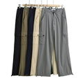 Women Outdoor Elastic Waist Thermal Windproof Lightweight Oversize Cargo Pants