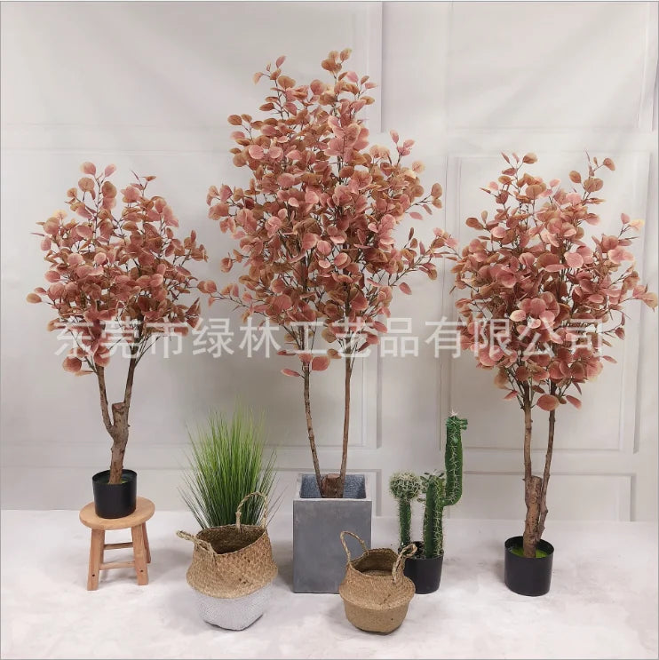 Factory Manufacture Hihg Quality Artificial Tree Plants Polyscias Faked Eucalyptus Seeds Tree for Garden Ornamental