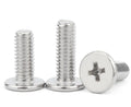 M1.4-M6 304 Stainless Steel Flat Cross Thin CM Head Thumb Hand Screws