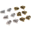 30pcs 15x14mm Cute Small Heart Pendant Charms Antique Silver Plated Bronze DIY Jewelry Findings for Necklace Bracelet