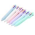 Creative Macaron Ballpoint Pen 6-color Multi-Function Pen Stationery Kawaii Pen