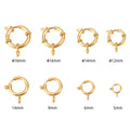 Connection Buckle Jewelry Making Stainless Steel Gold Plated Spring Clasp for Diy Bracelet Necklace
