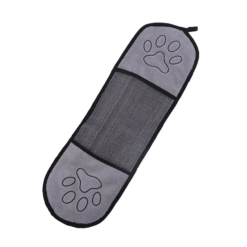 RM Pet Absorbent Towel Chenille Pocket Towel Microfiber Cat Dog Bath Towel Cleaning Products
