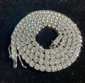 Tennis Chains Chain Zircon Necklace Fashion Hiphop 18K Gold Brass Iced Out Bling Square Zircon 1 Row of Tennis Chains Necklace a