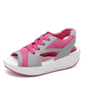 Women's Slope Heel Increase Fashion Sandals Comfortable Breathable Women's Sports Sandals Outdoor Ladies Soft Walking Shoes