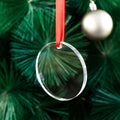 Wholesale K9 Clear Round Sublimation Blank Crystal Glass Pendant Hanging Decoration Christmas Ornaments