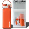 Eco-friendly Leakproof Lightweight Reusable Outdoor Sport Portable Foldable Silicone Collapsible Water Bottles for Kids
