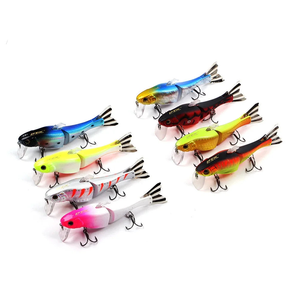 Sinking Minnow Lure 95mm 13g ABS Plastic Artificial Hard Body Multi Jionted Swim Bait Fishing Lure Multi Jionted