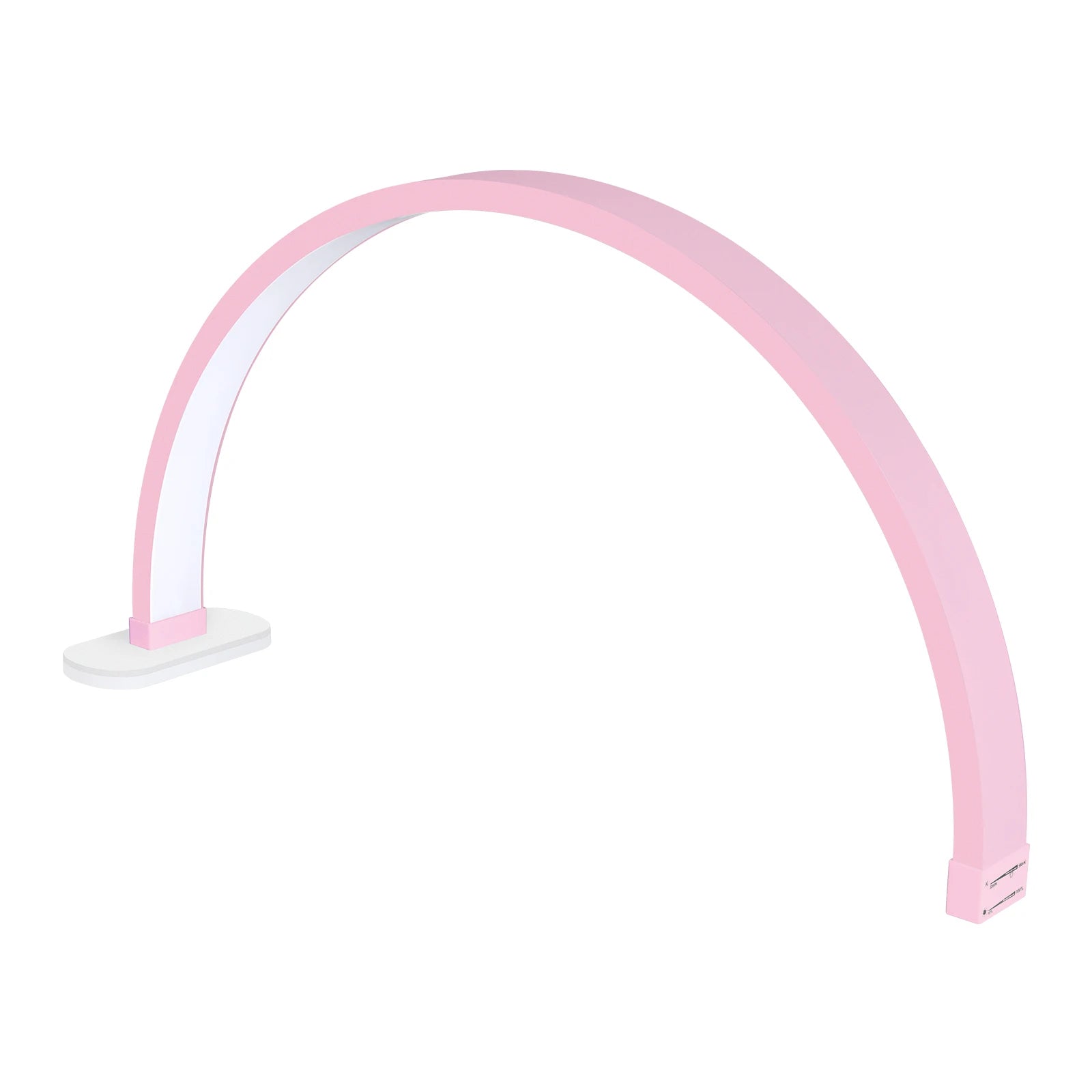 FOSOTO LED Half Moon Nail Lamp Professional Table Manicure Lamp for Tattoo Artists With Phone Stand for Nail Beauty Salon