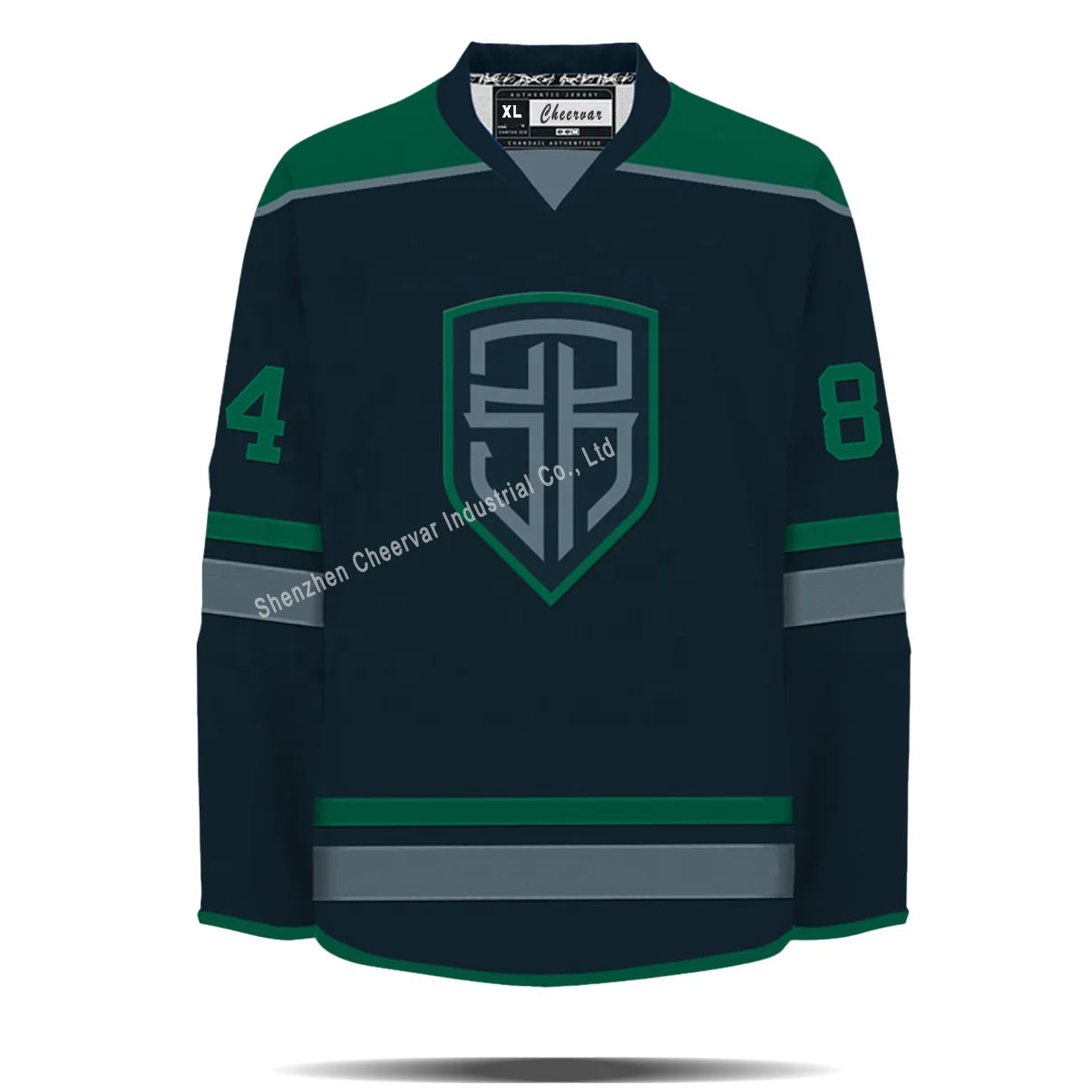 Custom Children's Ice Hockey Jersey with Embroidery 100% Polyester Quick Dry & Eco-Friendly OEM Service