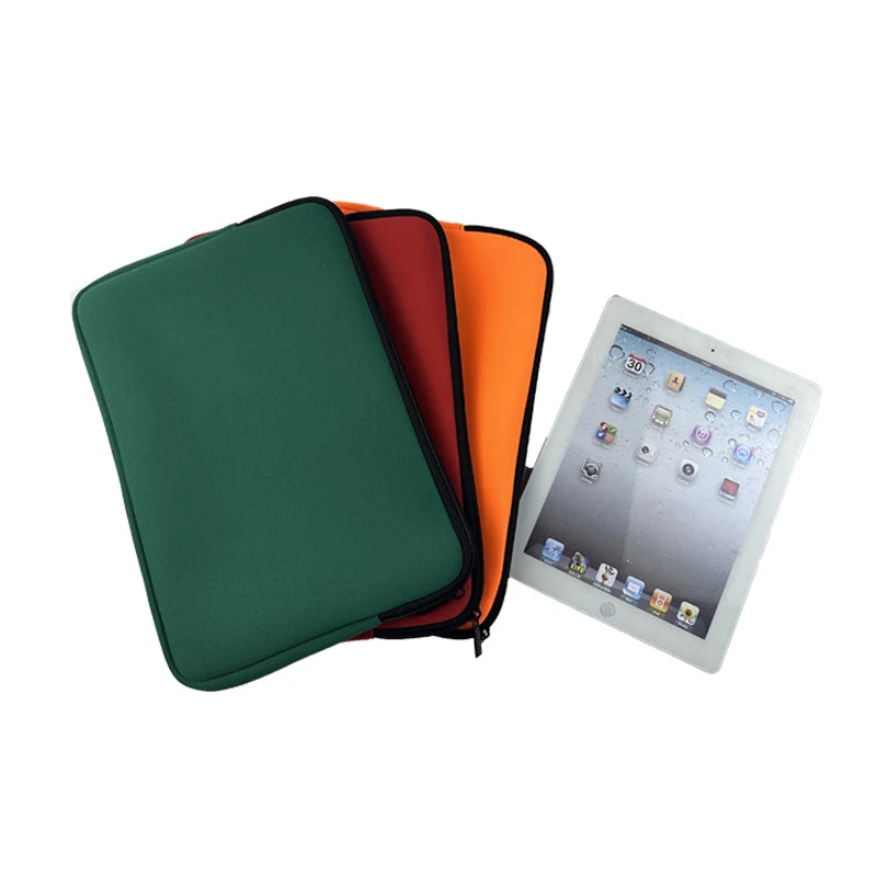 Solid Color Simple Waterproof Eco-Friendly Neoprene Laptop Sleeve for Women 10'' Size