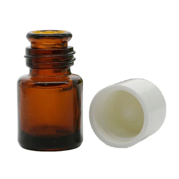 5ml 10ml 15ml 30ml 60ml 120ml Amber Glass Essential Oil Bottle with Bakelite Cap  1OZ Bell Mouth Bottle Phenolic Lid
