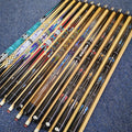 New Arrival Fashion Design Billiard Pool 1/2-PC Cue Canadian Maple Wood with Decal Grip 57" Length 13mm Tip on Sale