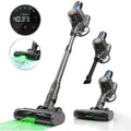 MOOSOO Cordless Vacuum Lightweight Stick Vacuum Cleaner With 35Kpa Suction Dust-Revealing Headlight