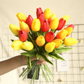 CM-T003 Black Tulips Bulbs Artificial Real Touch Flower Florist Decoration