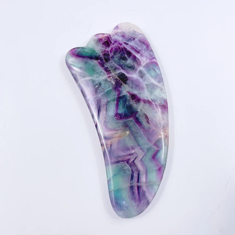Huiying Claw Shaped Face Guasha Board Fluorite Jade Stone Scraping Massage Tool Face Gua Sha Board