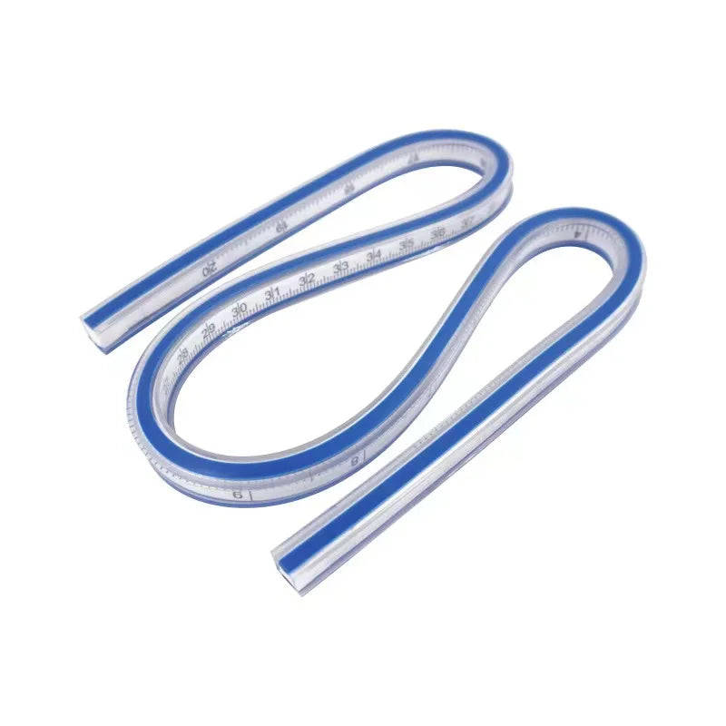 Flexible Curve Ruler Plastic Measuring Ruler Tailor Measuring Curves Soft Ruler