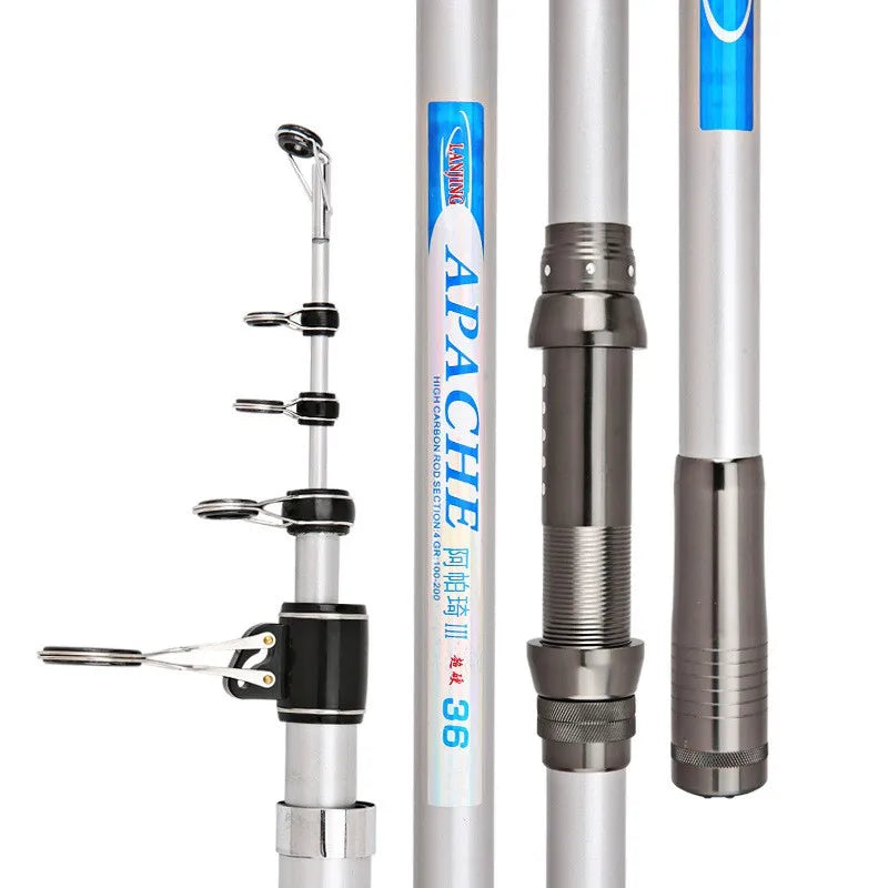 Deep-Sea Saltwater Telescopic Rod Carbon Fiber Surf Casting Rod Adjustable Retractable Chinese Made for Freshwater Carp Fishing