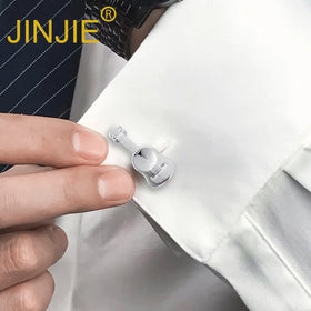 Ready to Ship Mens Fashion Copper Wedding Novelty Music Guitar Silver Color Cuff Links for Men Shirt
