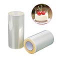 Plastic Cake Surround Film Transparent Cake Collar Wrap Sheets Roll Acetate Tape for Baking Durable Cake Decoration Rim