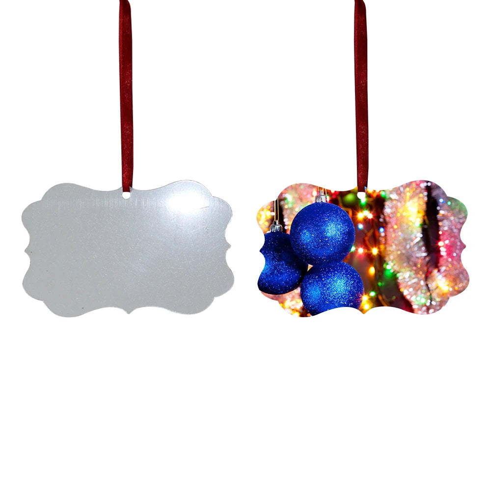 Prosub Wholesale Sublimation Christmas Blank Various Style Aluminum Sublimation Christmas Ornaments