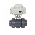 220v Electric Upvc Valve CTB-005 50NM Dn50 Plastic 2 Way 12v 24v 2 Inch Motorized Pvc Ball Valve