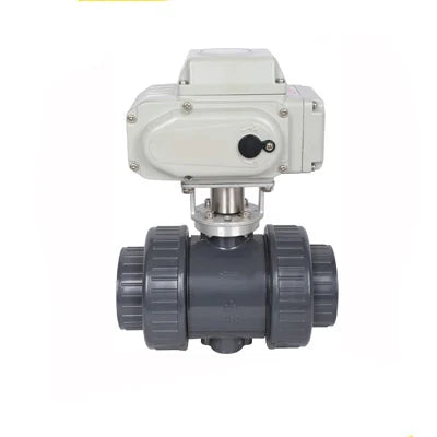220v Electric Upvc Valve CTB-005 50NM Dn50 Plastic 2 Way 12v 24v 2 Inch Motorized Pvc Ball Valve