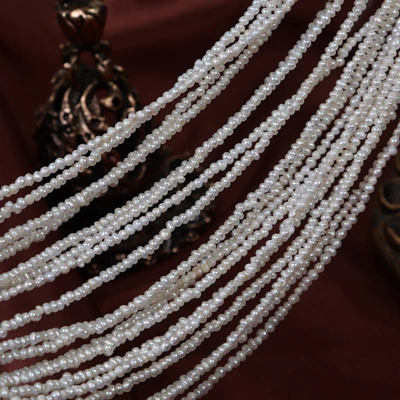 Mini 2mm Natural Freshwater Baby Pearl Strong Light Irregular Small Pearl DIY Material for Jewelry Making