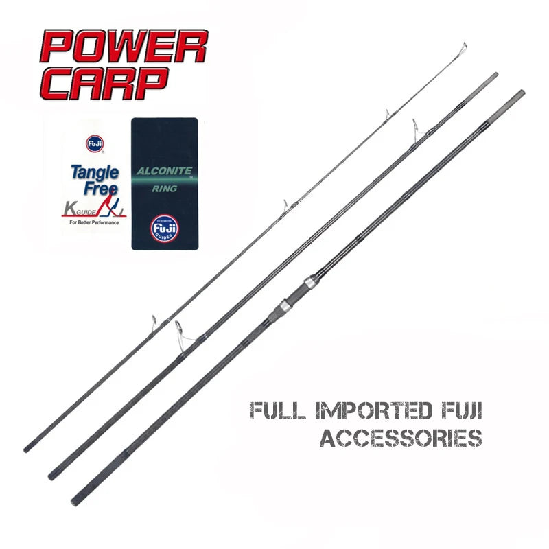 Lurekiller Full FUJI Parts 3.6m 3.9m 3 Sections Carp Rod Carbon Fishing Rod Lure Carp Fishing Rods