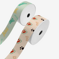 Pet Dog Bone Paw Print Satin and Grosgrain Ribbons