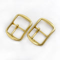Meetee KY2017 40mm Belt Buckle Solid Brass Pin Buckles for Leather Belt Men's Trousers Waist Buckle Head