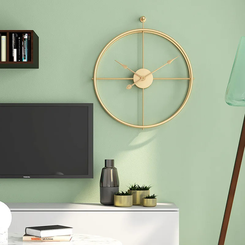 Creative Nordic Simple Home Living Room bar Decoration Home Decorations Minimalist Style Wall Clock Wall Decor Iron Crafts