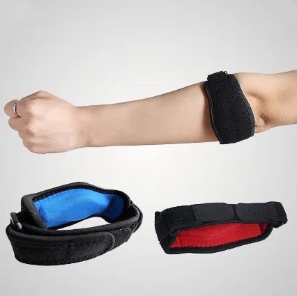 EVA Elbow Brace Adjustable Tennis Elbow Support Guard Pads Sleeve Golfer's Strap Support for Sports and Fitness