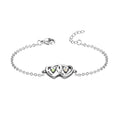 Adjustable Geometric Heart Chain Bracelet Stainless Steel Trendy Cuff Bracelet Charm for Women Wholesale Bracelets