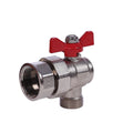 High Quality 1/2 3/4 1 Inch CW617N Full Flow Forged Brass Angle Ball Valve PN25 Manual Aluminum Alloy Butterfly Handle Water OEM