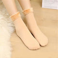 One Size Fits Fluffy Fuzzy Cozy Solid Color Thermal Thick Warm Polyester Women Socks for Winter