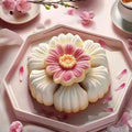 3D Three-Dimensional Peach Blossom Pastry Jelly Silicone Mold Aromatherapy Candle Mold