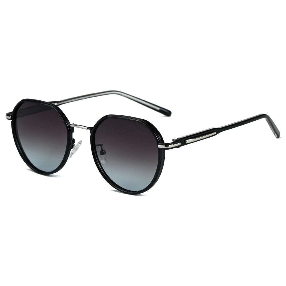 High Quality Unisex Retro Sunglasses Metal Frame Polarized Glass Lenses Anti UV Anti UV Lens Custom Logo  Sunglasses for Women